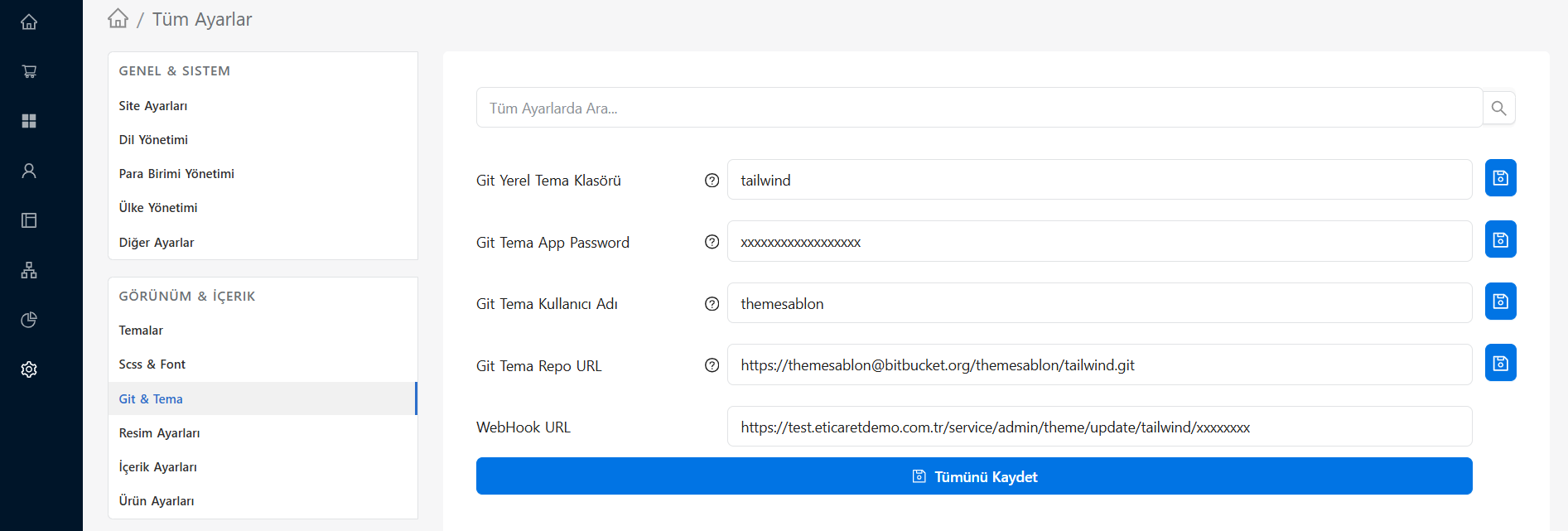 Git ve Tema Ayarları